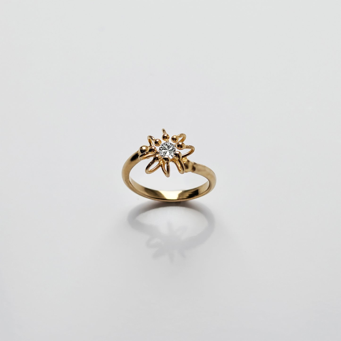 Siaw Jewellery Gold Lab-Grown Diamond Cross Cell Ring