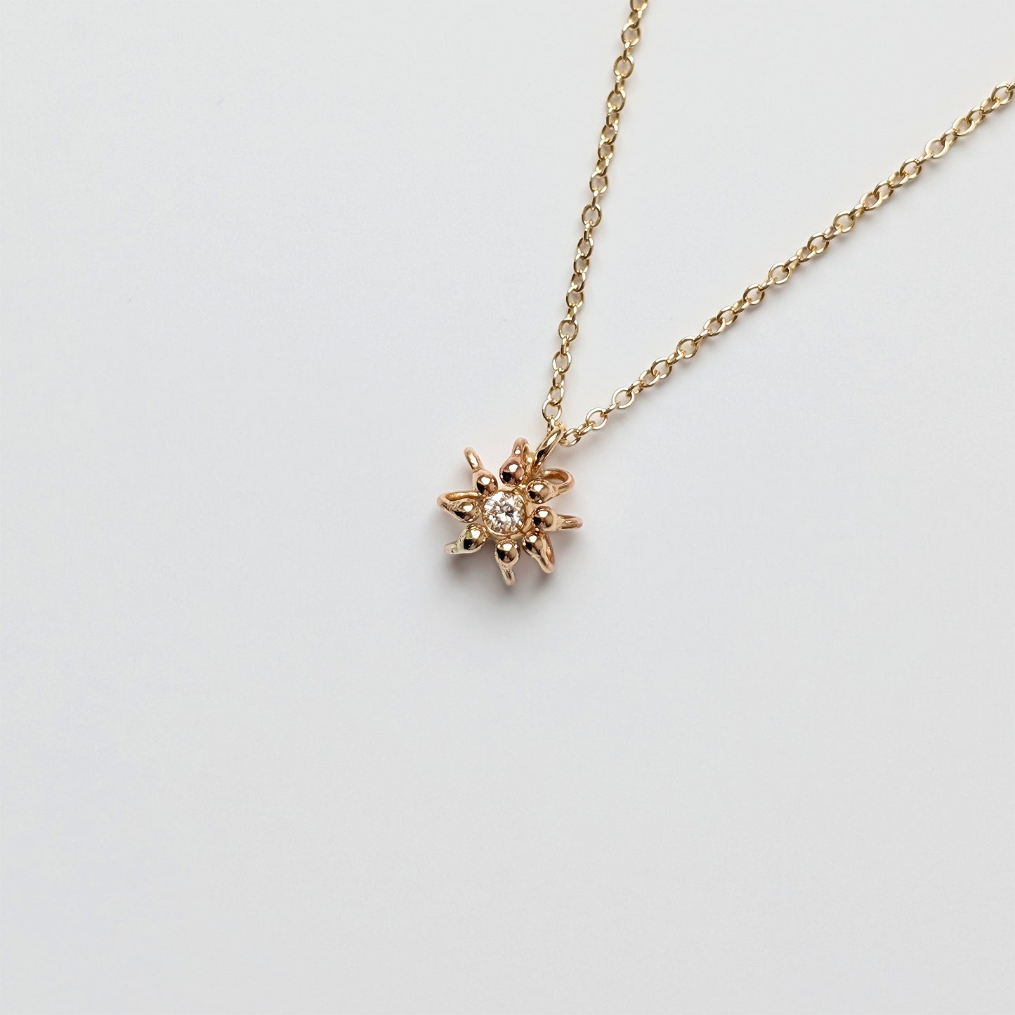Siaw Jewellery Gold Lab-Grown Diamond Fine Cell Necklace