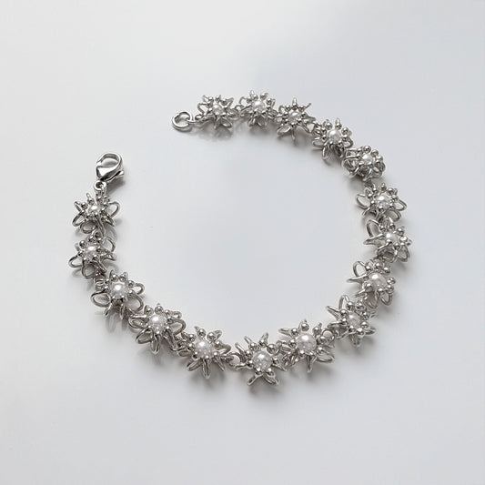 Siaw Jewellery Silver Freshwater Pearl Cellure Cell Bracelet