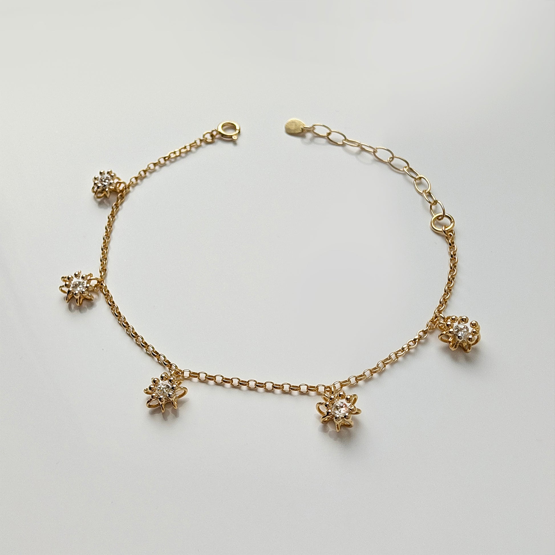 Siaw Jewellery Gold Lab-Grown Diamond Charm Cell Bracelet