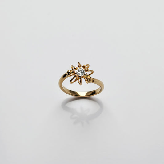 Siaw Jewellery Gold Lab-Grown Diamond Cross Cell Ring