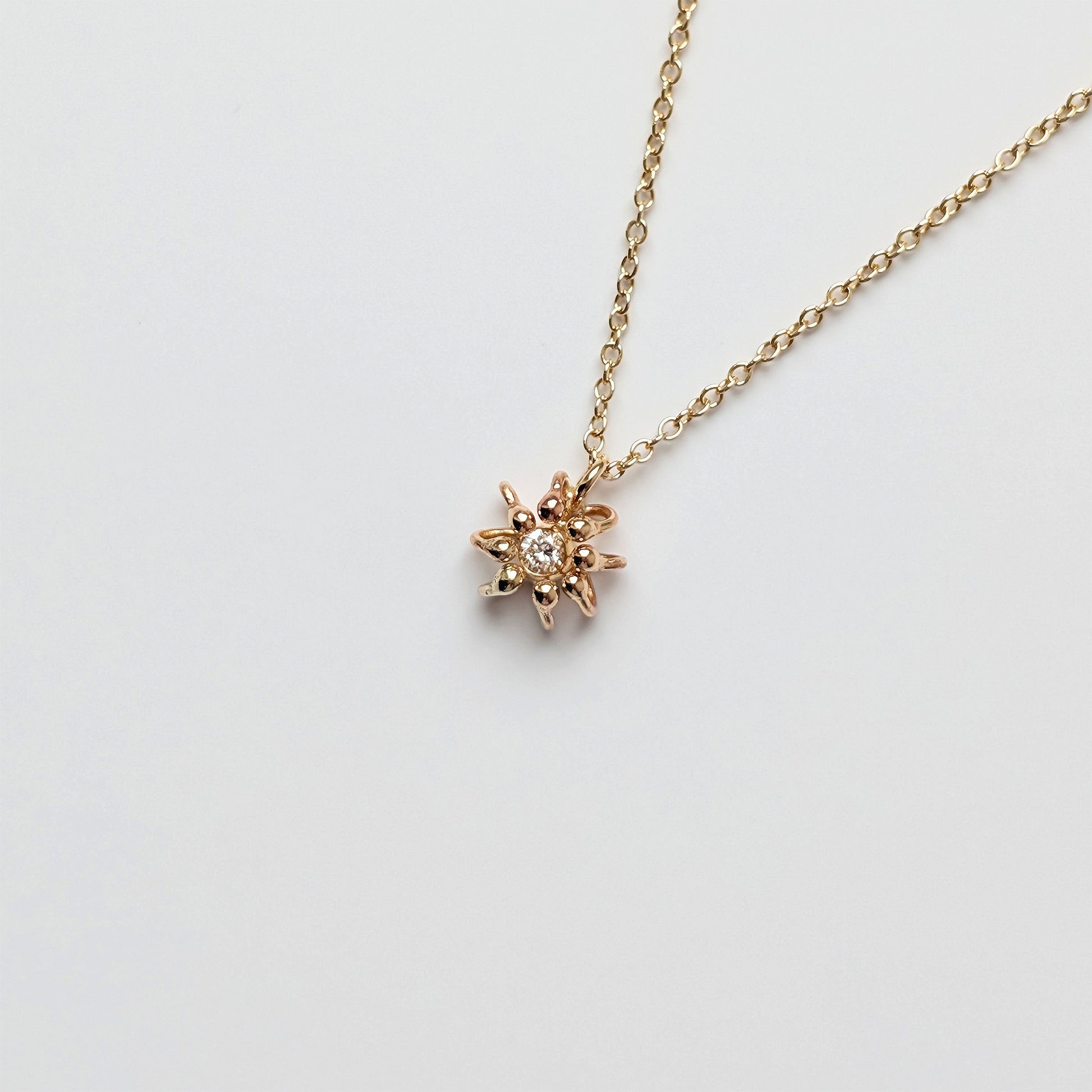 Siaw Jewellery Gold Lab-Grown Diamond Fine Cell Necklace