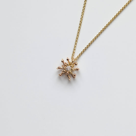 Siaw Jewellery Gold Lab-Grown Diamond Layered Cell Necklace
