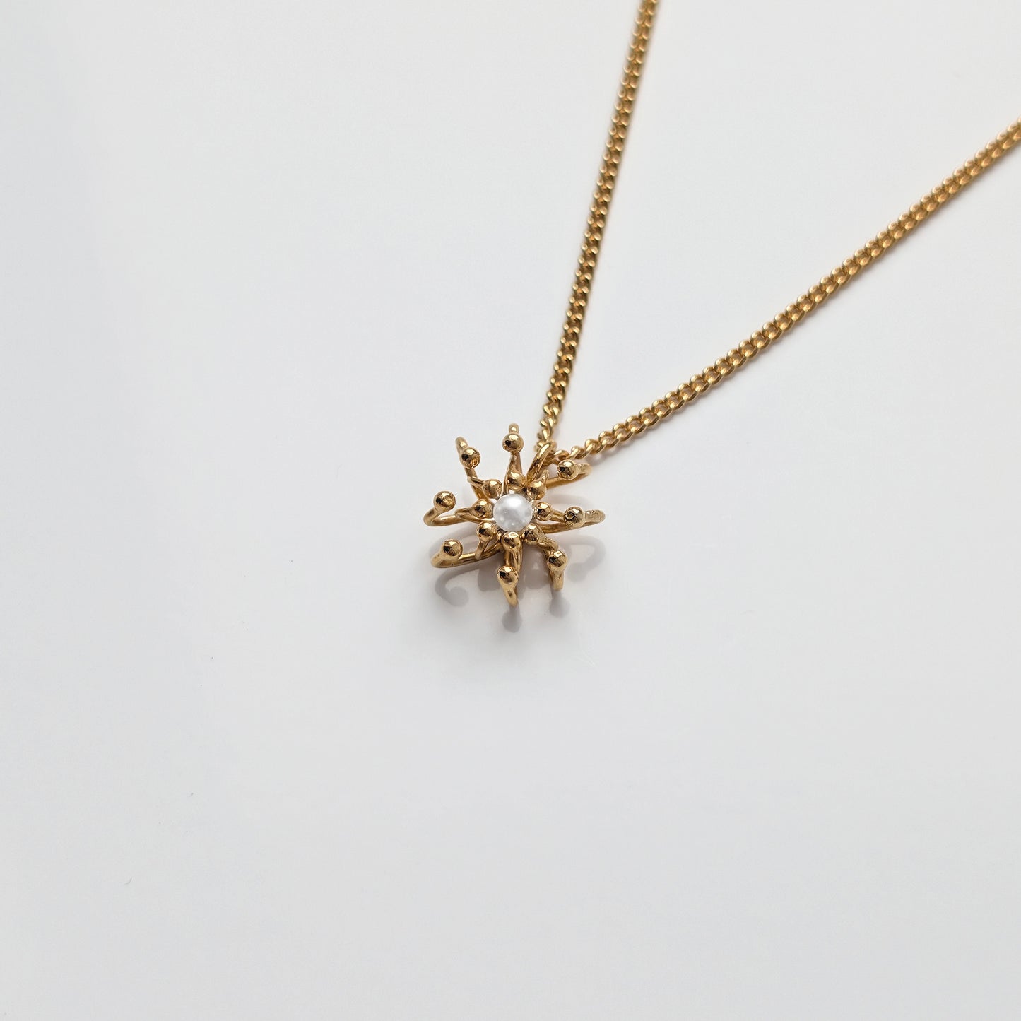 Siaw Jewellery Gold Freshwater Pearl Layered Cell Necklace
