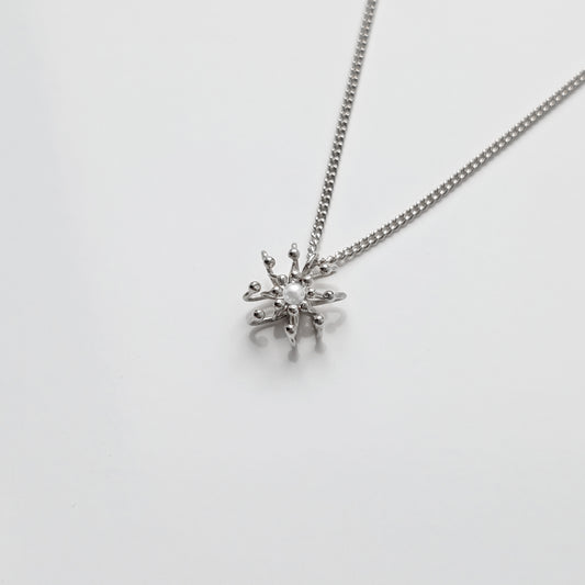 Siaw Jewellery Silver Freshwater Pearl Layered Cell Necklace