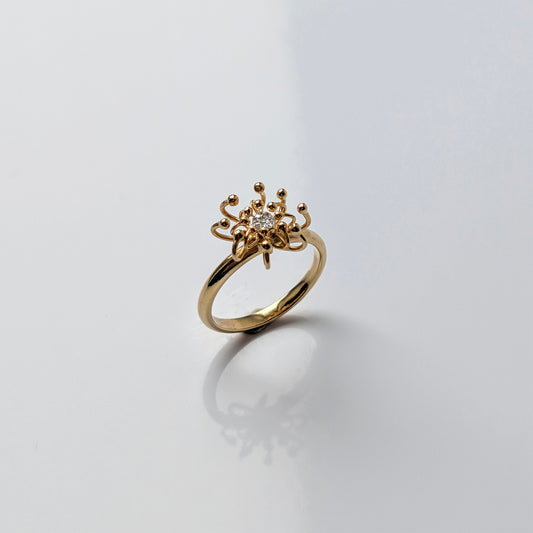 Siaw Jewellery Gold Lab-Grown Diamond Layered Cell Ring